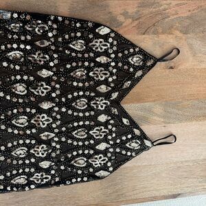 SHEIN Black and White Patterned Top